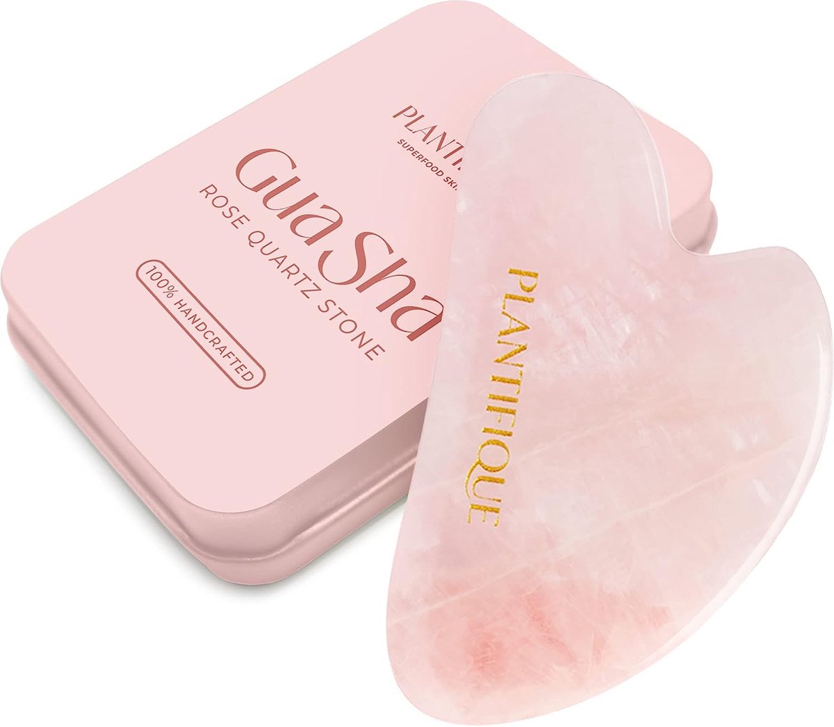 Gua Sha Stone Natuurlijke Rozenkwarts Massageroller