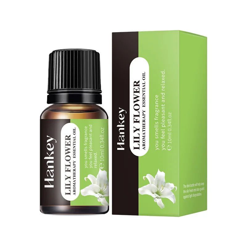 1PC 10ml Essential Oil Sandalwood Lavender Jasmine Vanilla Ocean Rose Lemon Aroma Oil For Humidifier Scented Candle Burner