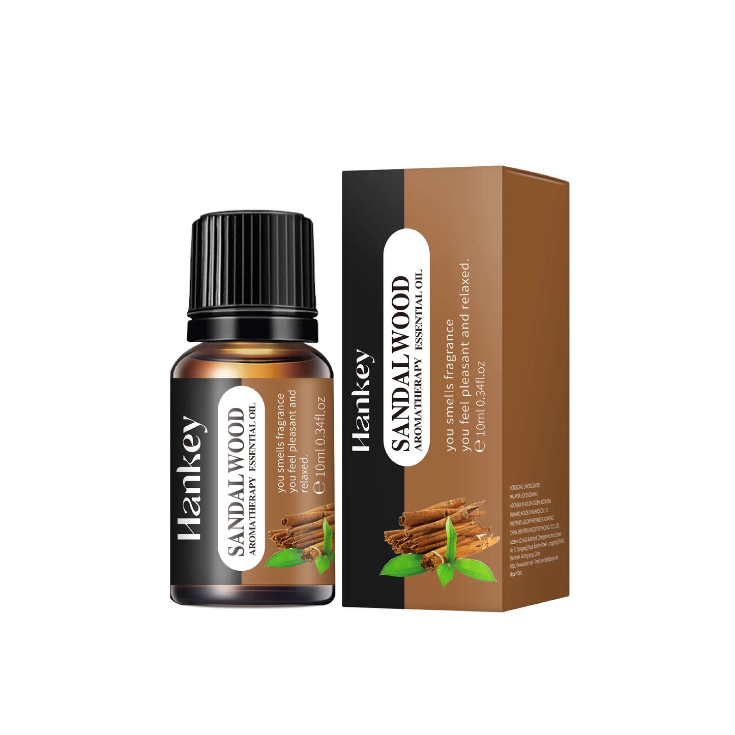 1PC 10ml Essential Oil Sandalwood Lavender Jasmine Vanilla Ocean Rose Lemon Aroma Oil For Humidifier Scented Candle Burner