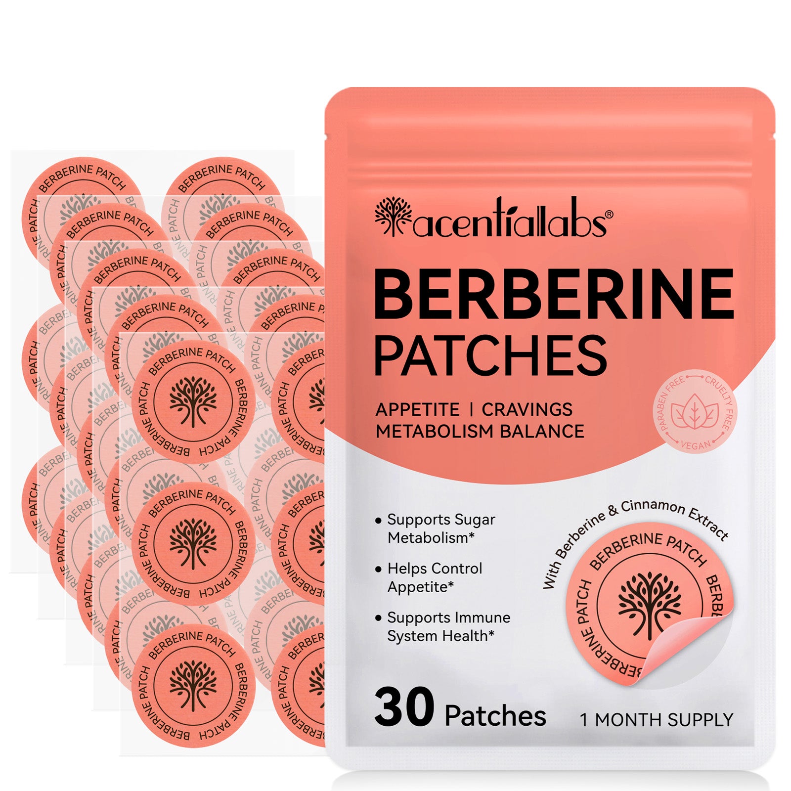 Berberine Patches – Metabolisme - Eetlust - Energie in Balans
