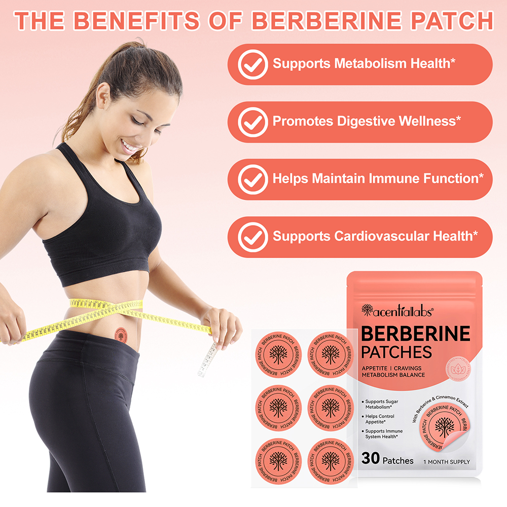 Berberine Patches – Metabolisme - Eetlust - Energie in Balans