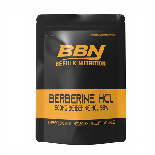 Berberine HCL 98% - 500mg - Vegan - BeBulk Nutrition